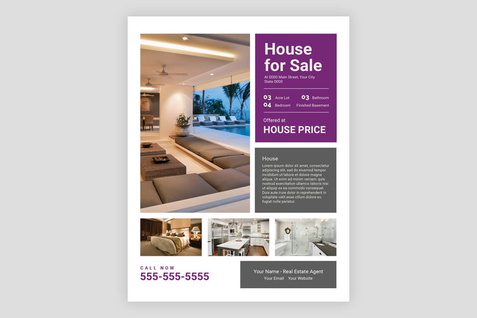high end free real estate flyer templates